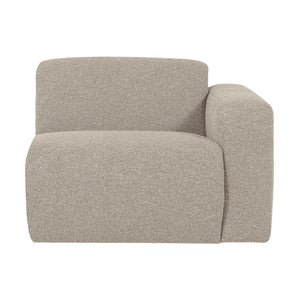 WOOOD Mojo Base 1-zits bank arm rechts bouclé Beige