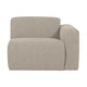 WOOOD Mojo Base 1-zits bank arm rechts bouclé Beige