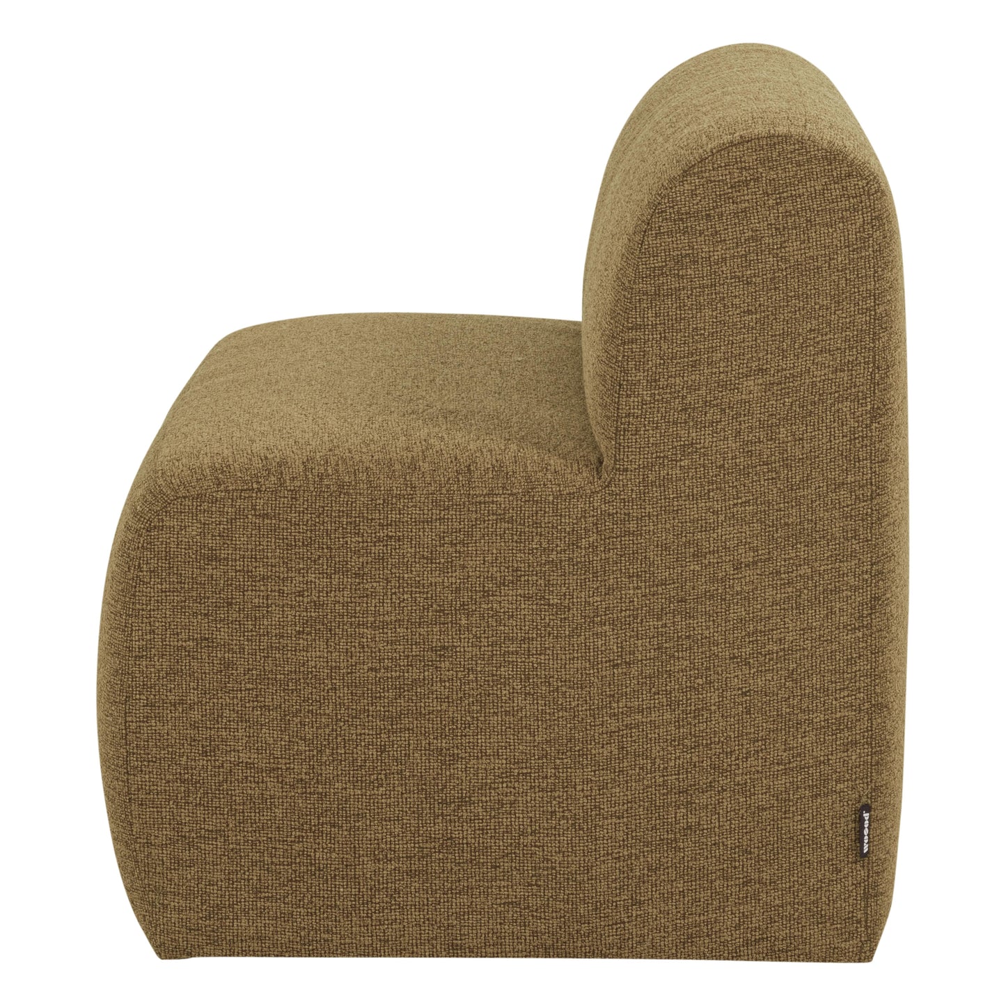 WOOOD Mojo Base eetkamerbank 164 cm bouclé Geel/Bruin