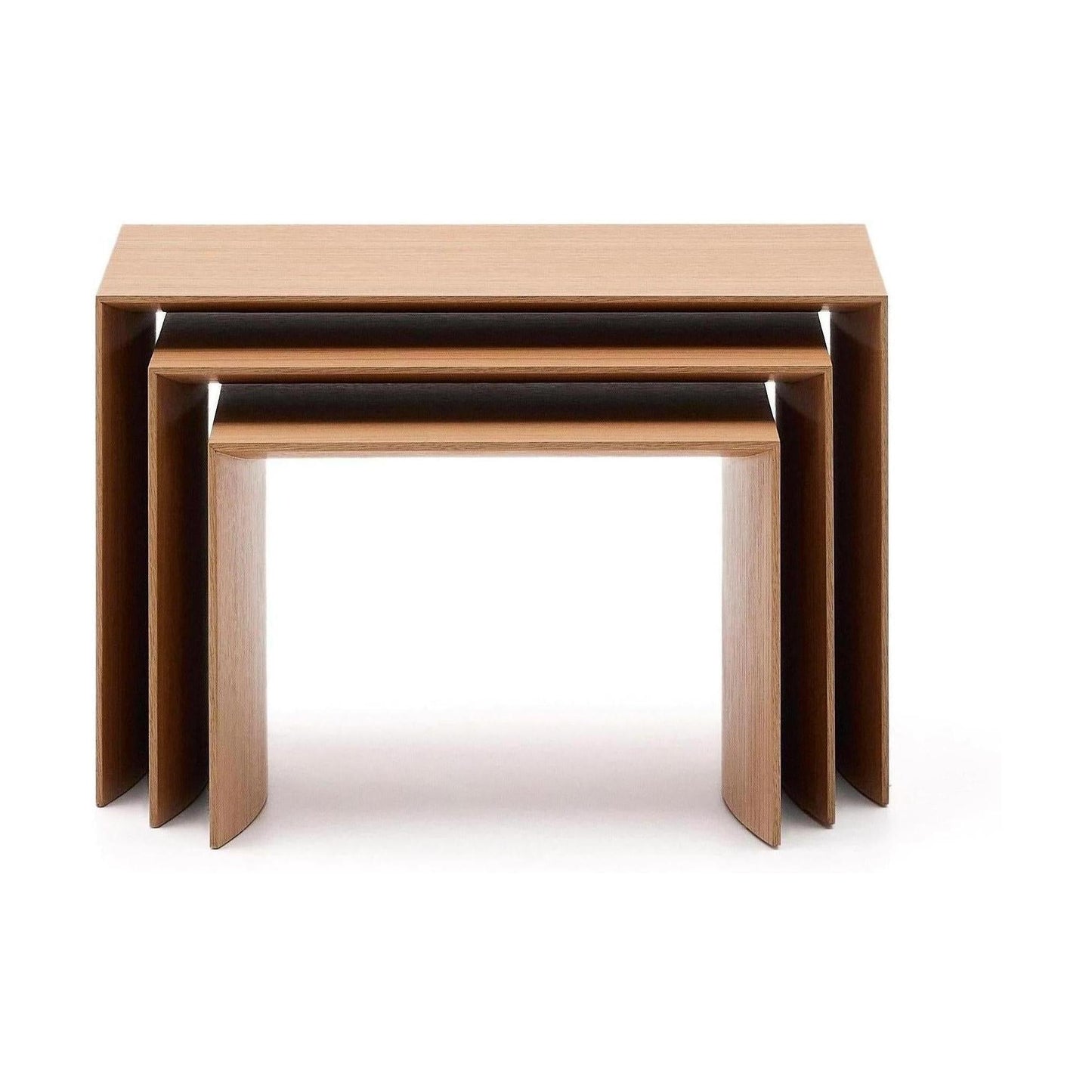 Kave Home Litto bijzettafel set van 3 Naturel