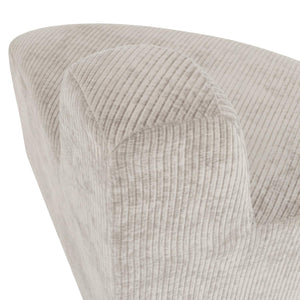 WOOOD Mojo Base eetbank hoek rond rugleuning rib Ecru