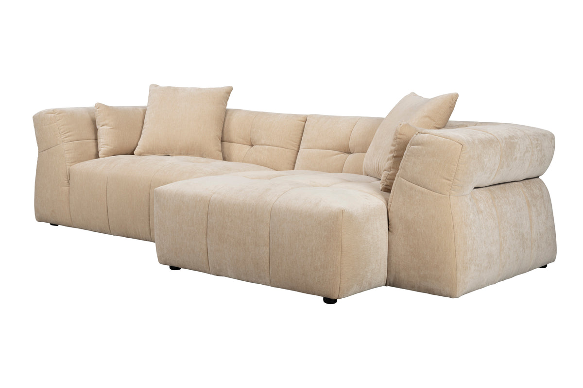 Dutchbone Hodge bank Chaise Longue rechts Beige