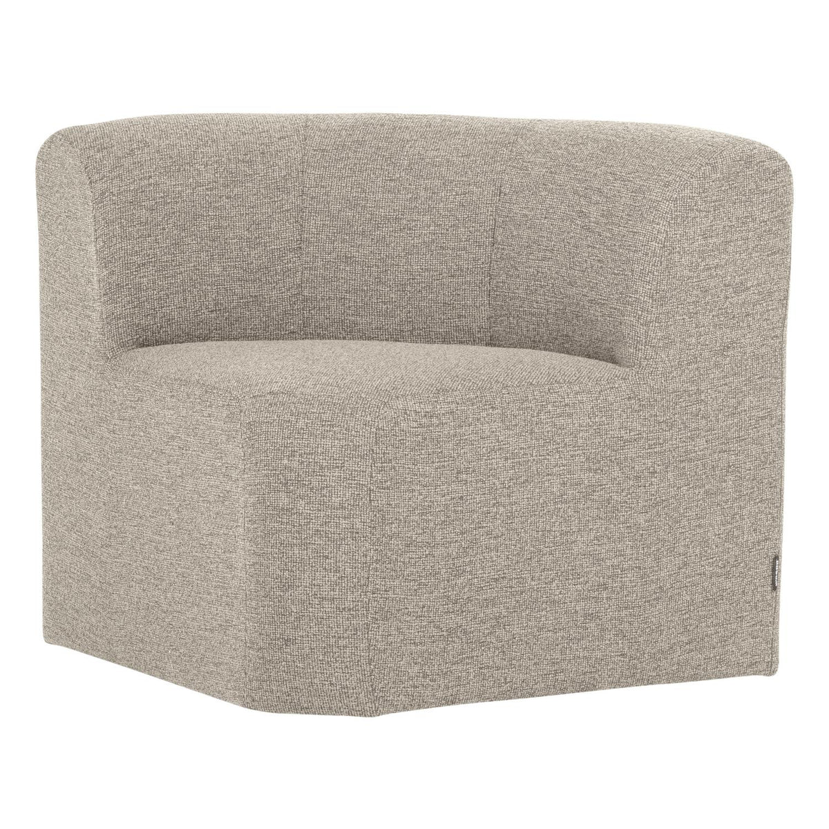 WOOOD Mojo Base eetbank hoek met rugleuning bouclé Beige