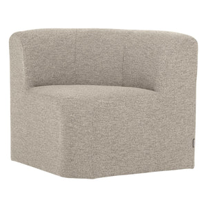 WOOOD Mojo Base eetbank hoek met rugleuning bouclé Beige