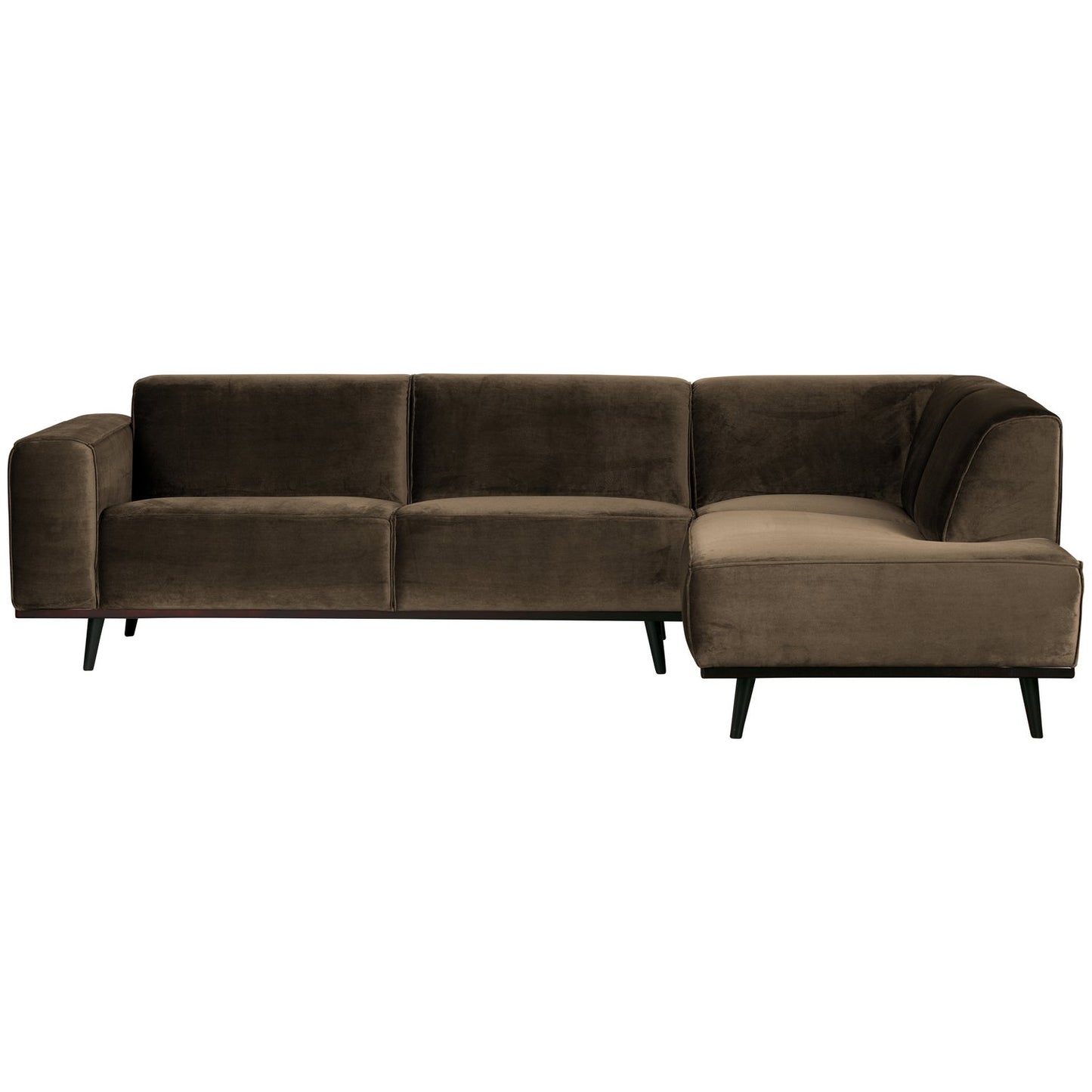 WOOOD Statement hoekbank rechts Velvet Taupe