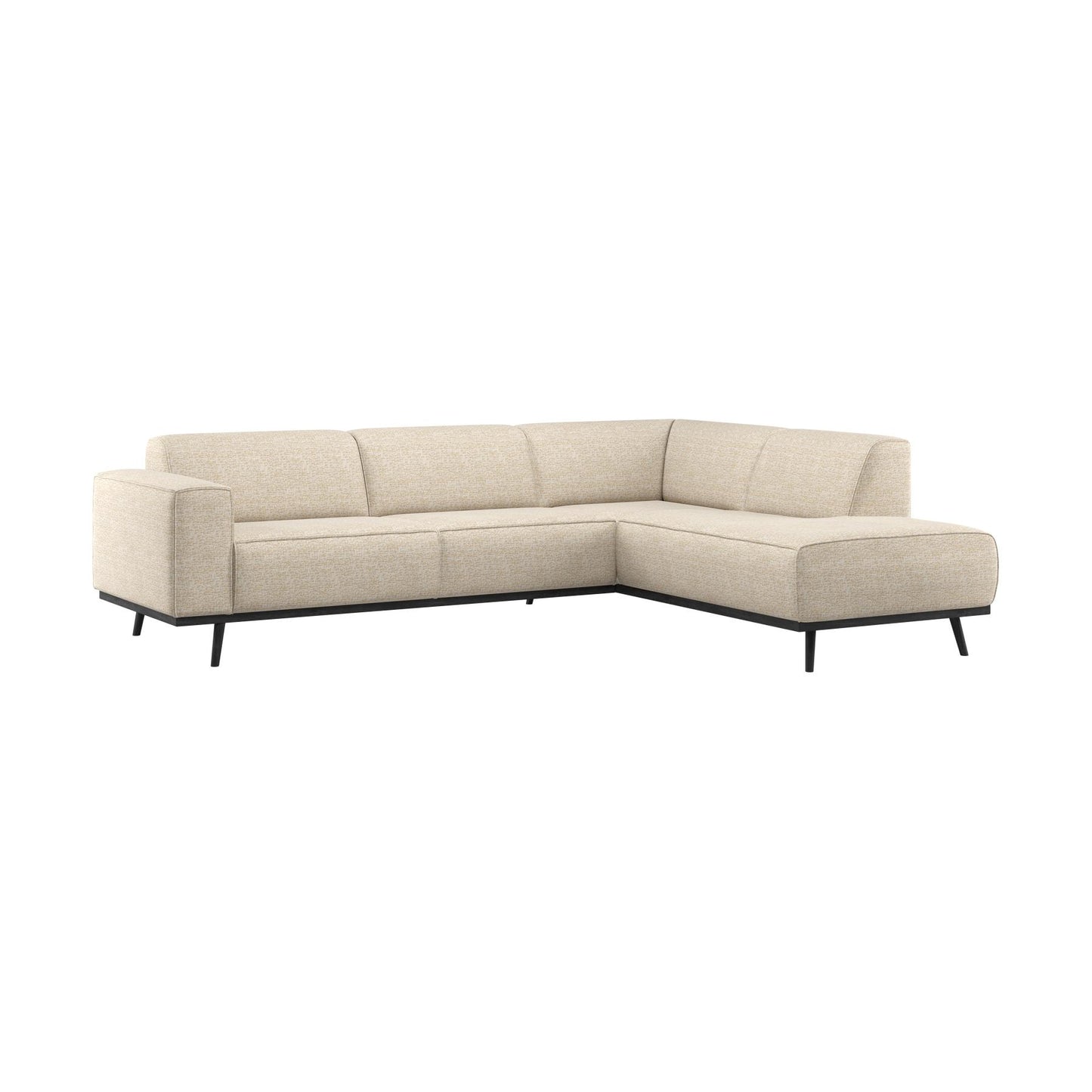 WOOOD Statement hoekbank rechts Beige Melange
