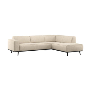 WOOOD Statement hoekbank rechts Beige Melange