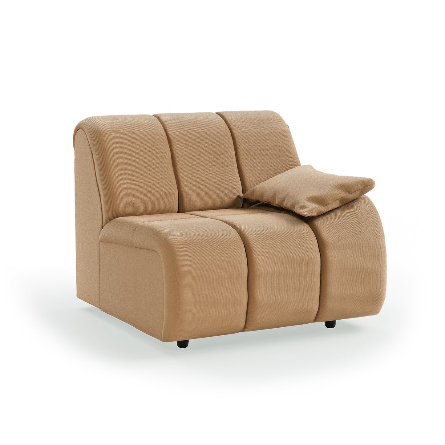HKliving Wave bank right low arm Corduroy Rib Brown