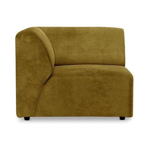 HKliving Jax bank left end Royal Velvet Olive