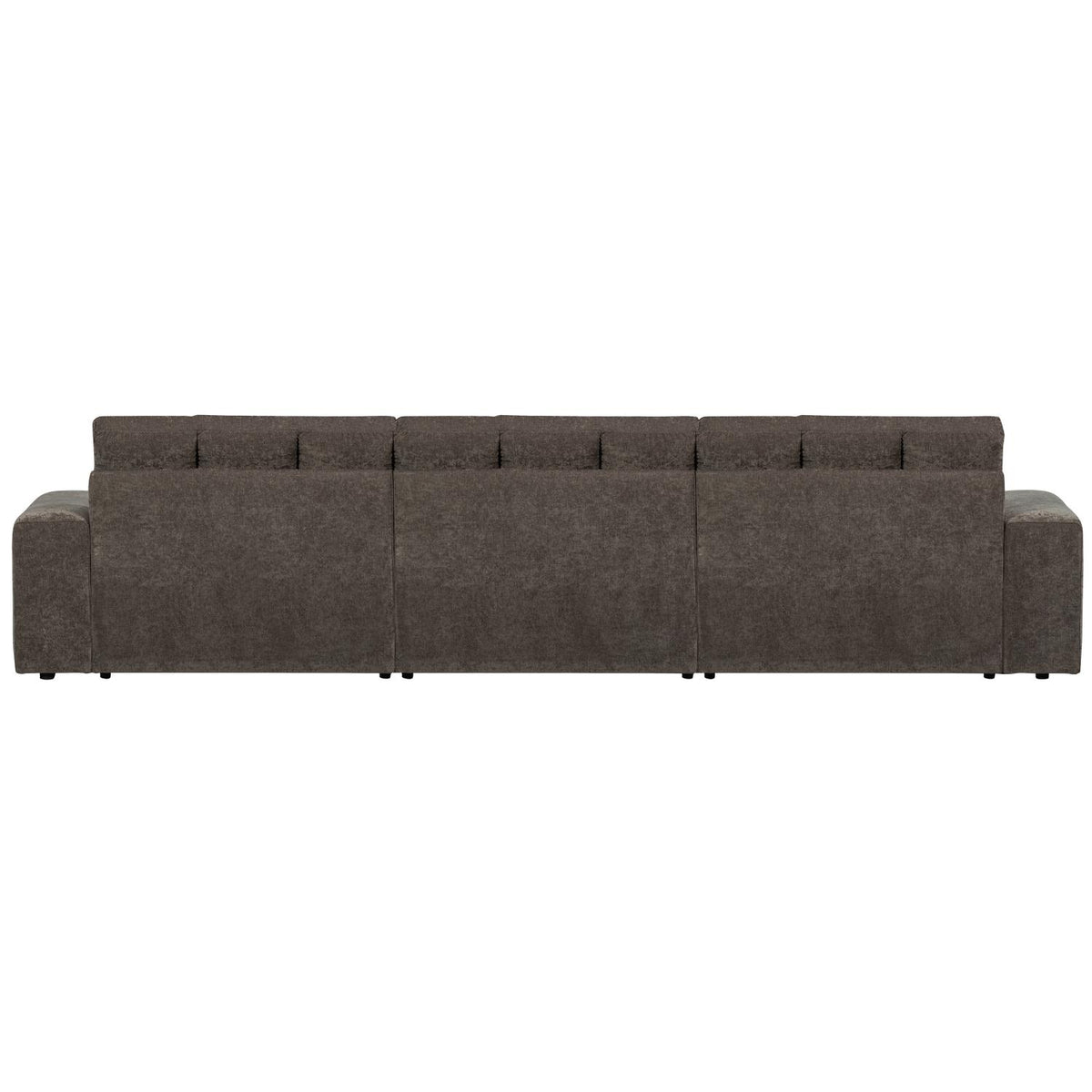 WOOOD Second Date chaise longue bank rechts velvet Warmgrijs