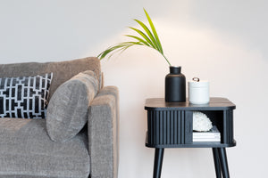 Zuiver Barbier nachtkastje Zwart