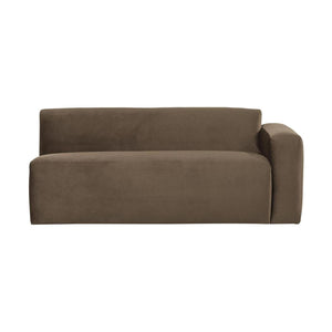 WOOOD Mojo Base 2-zits bank arm rechts velvet Taupe