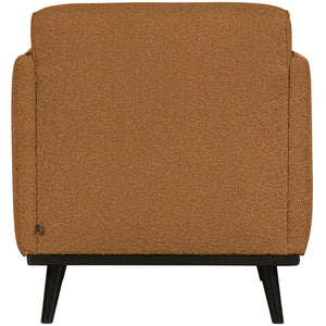 WOOOD Statement fauteuil met arm Bouclé Butter