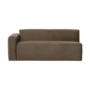 WOOOD Mojo Base 2-zits bank arm links velvet Taupe