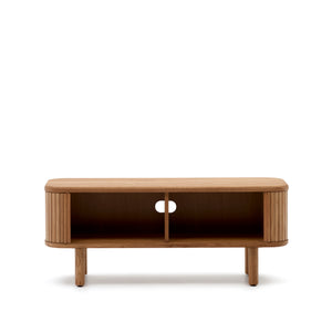 Kave Home Mailen tv-meubel met 2 deuren essen natuurlijke afwerking 120 x 50 cm