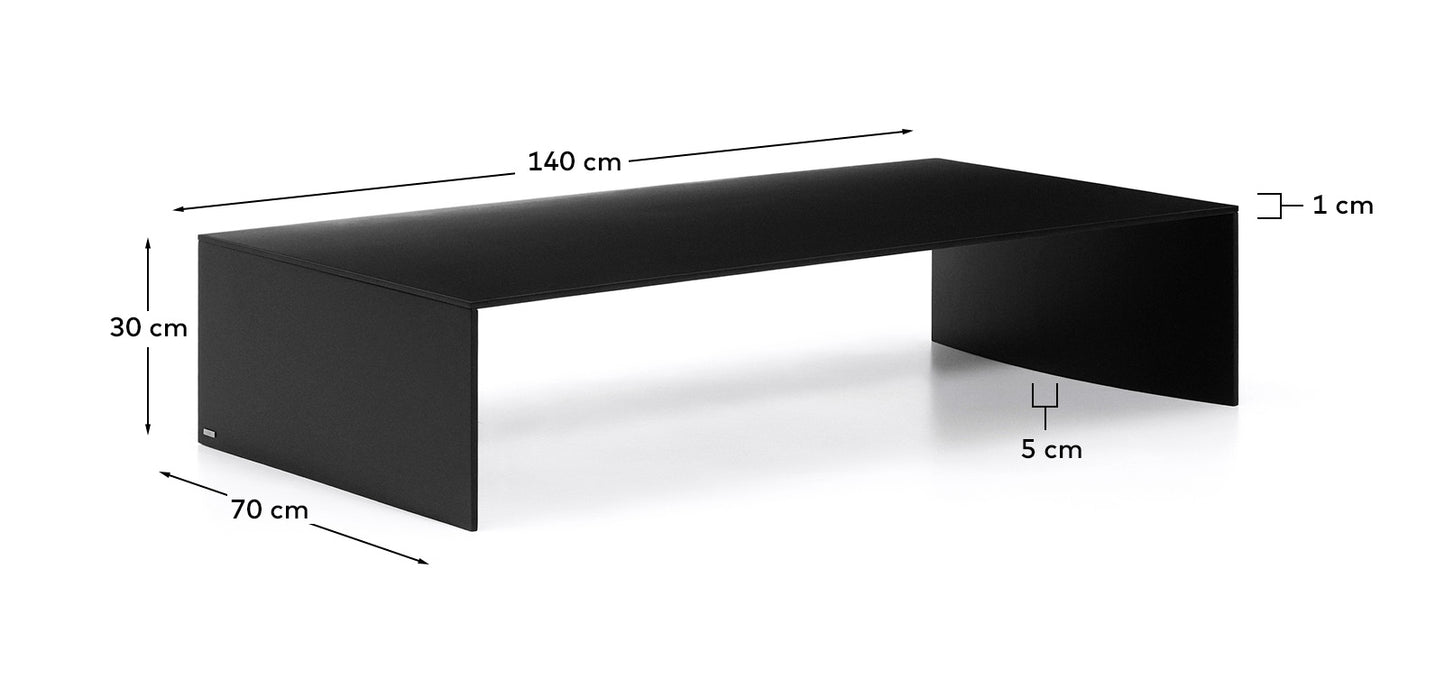 Kave Home Litto salontafel 140x70 cm Black
