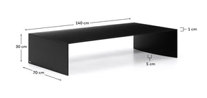 Kave Home Litto salontafel 140x70 cm Black