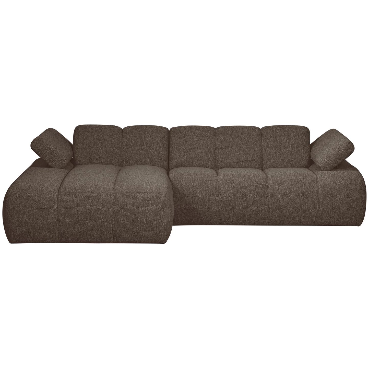 WOOOD Mojo chaise longue bank links bouclé Bruin melange