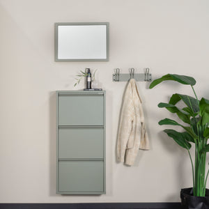 Spinder Design Billy 3 schoenenkast Dusty Green