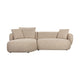 Zuiver Stones 3-zitsbank Chaise Longue links Lichtbruin