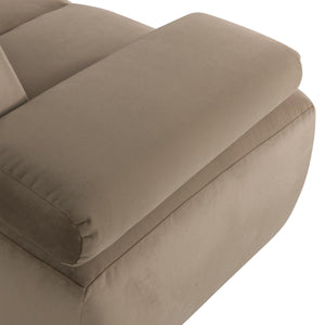 WOOOD Mojo 1,5-zits bank arm links velvet Khaki
