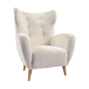 Kave Home Patio fauteuil bouclé Wit