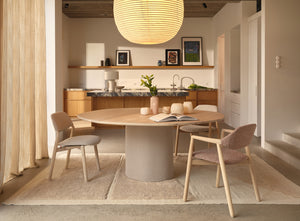 Mobitec Knut C0110 eetkamerstoel Mango Beige poot beuken