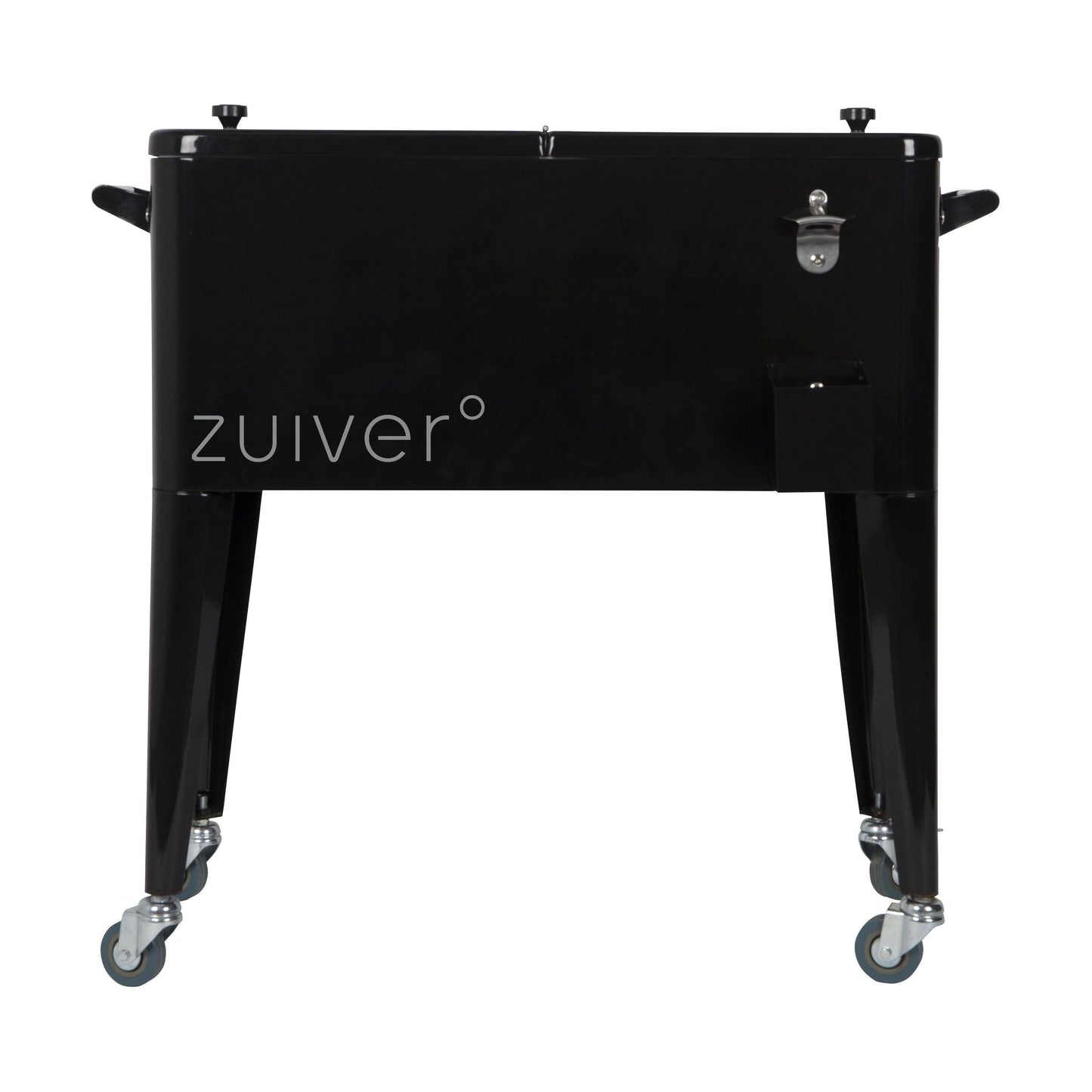 Zuiver Cooler Be Cool koelbox met wieltjes Black