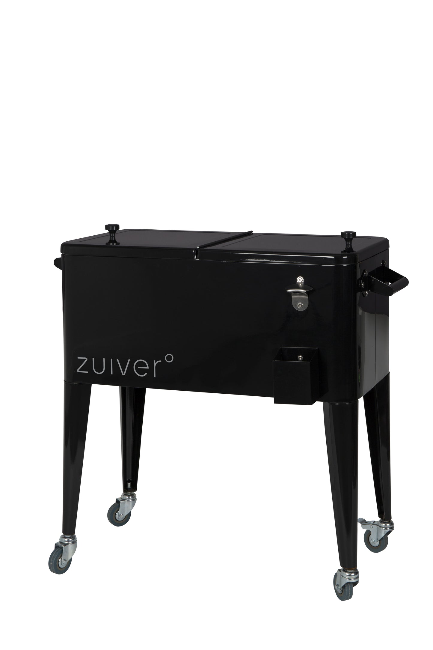 Zuiver Cooler Be Cool koelbox met wieltjes Black