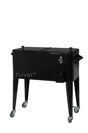 Zuiver Cooler Be Cool koelbox met wieltjes Black