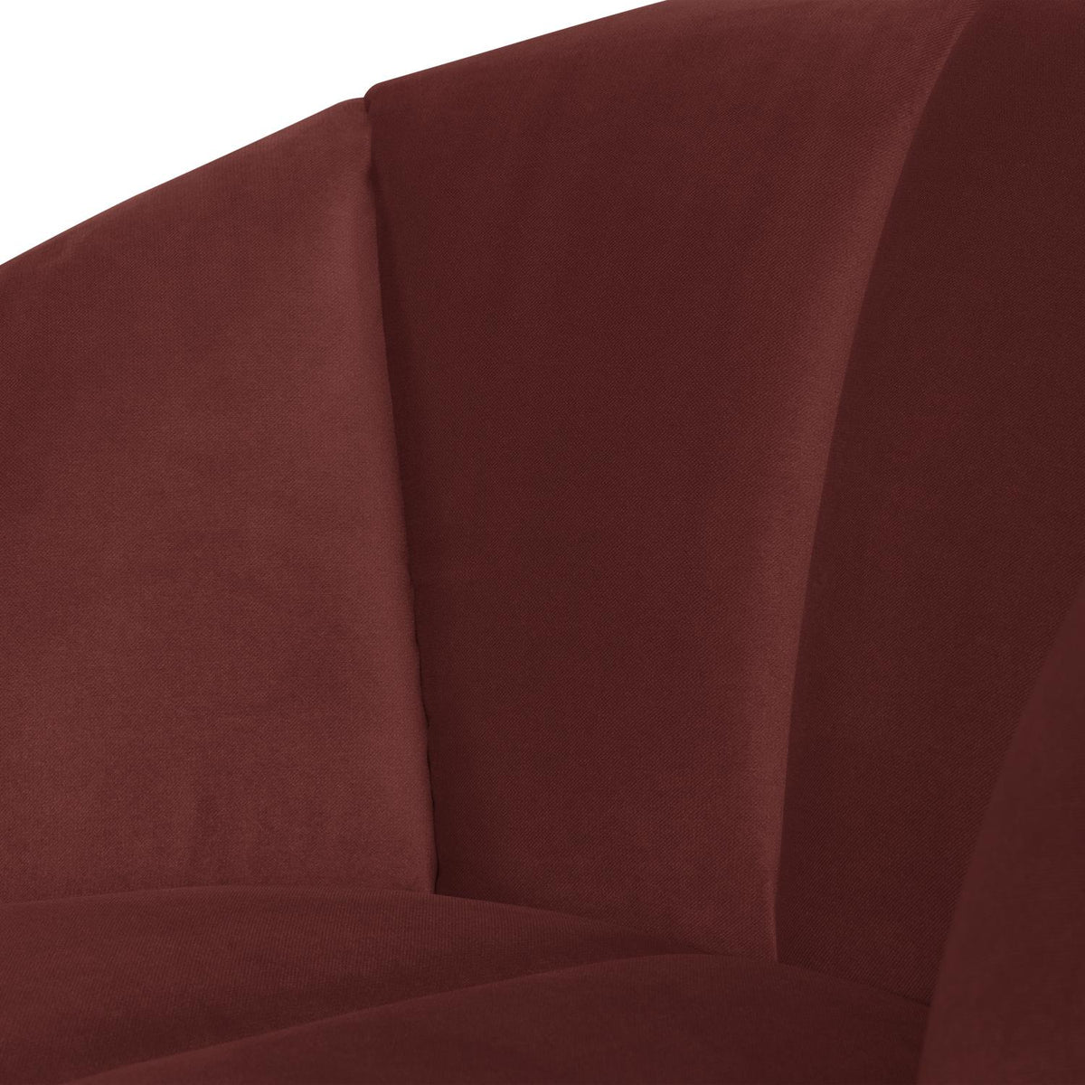 WOOOD Mojo draaifauteuil velvet Kastanjebruin