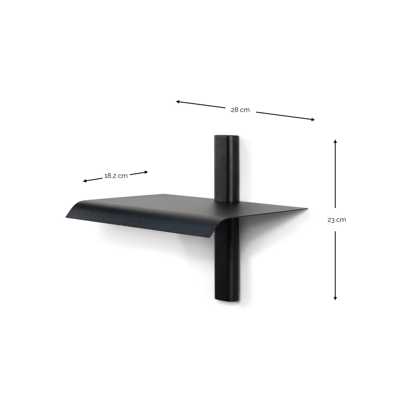 Spinder Design Hola 1 wandplank Zwart