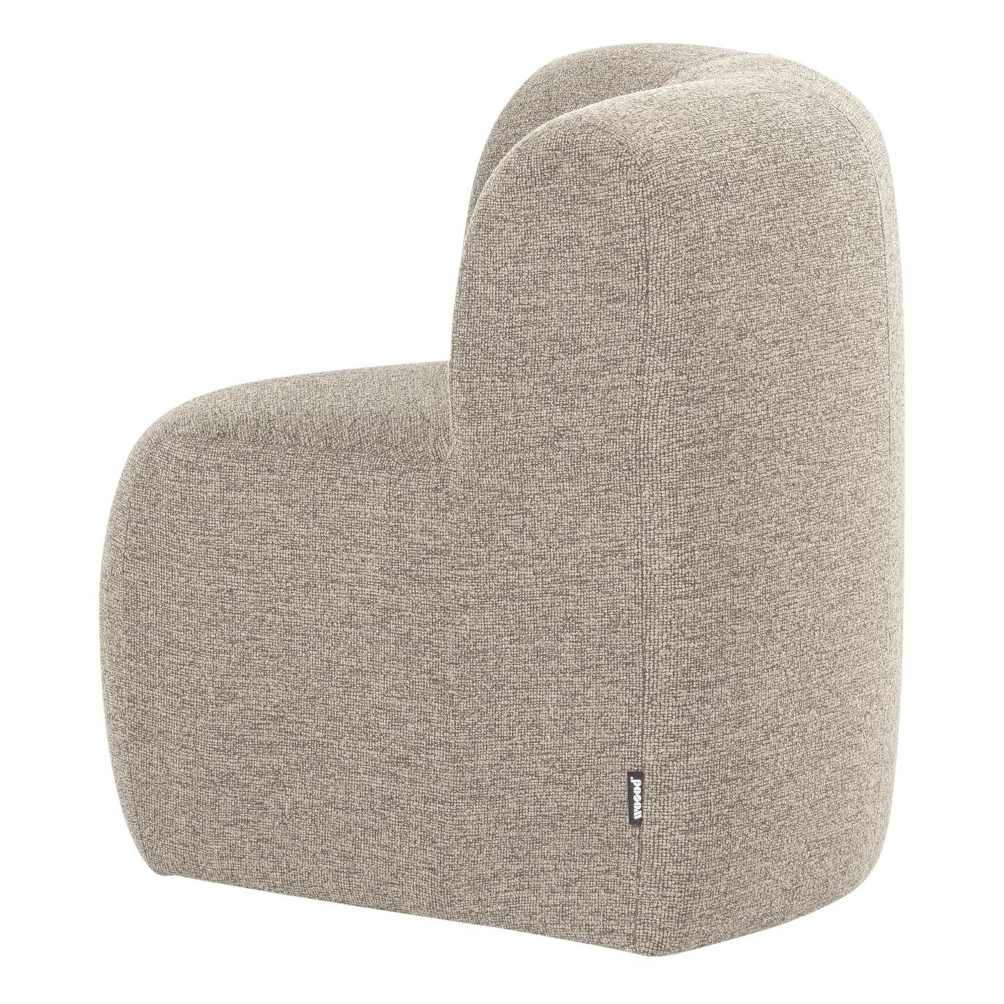 WOOOD Mojo Base eetbank hoek met rugleuning bouclé Beige