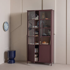 WOOOD Exhibit vitrinekast XL 2-deurs Bordeaux
