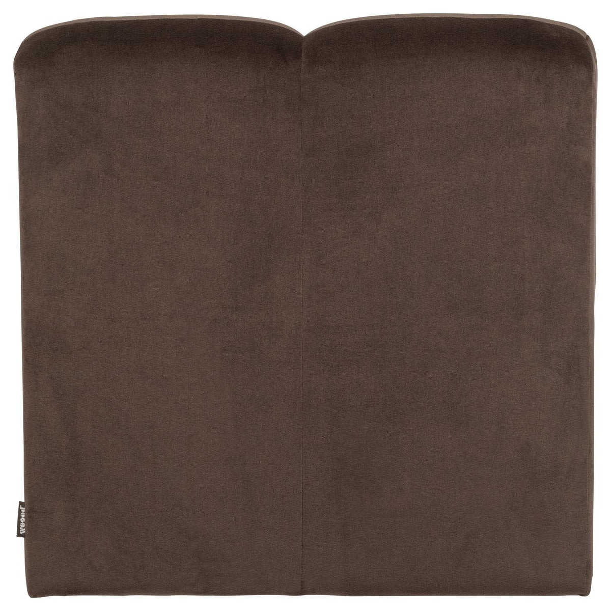 WOOOD Mojo eetkamerbank 84 cm met rugleuning velvet Bruin