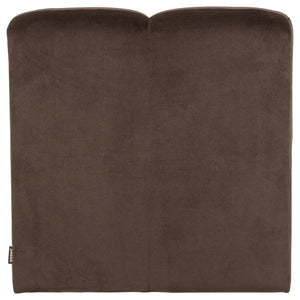 WOOOD Mojo eetkamerbank 84 cm met rugleuning velvet Bruin