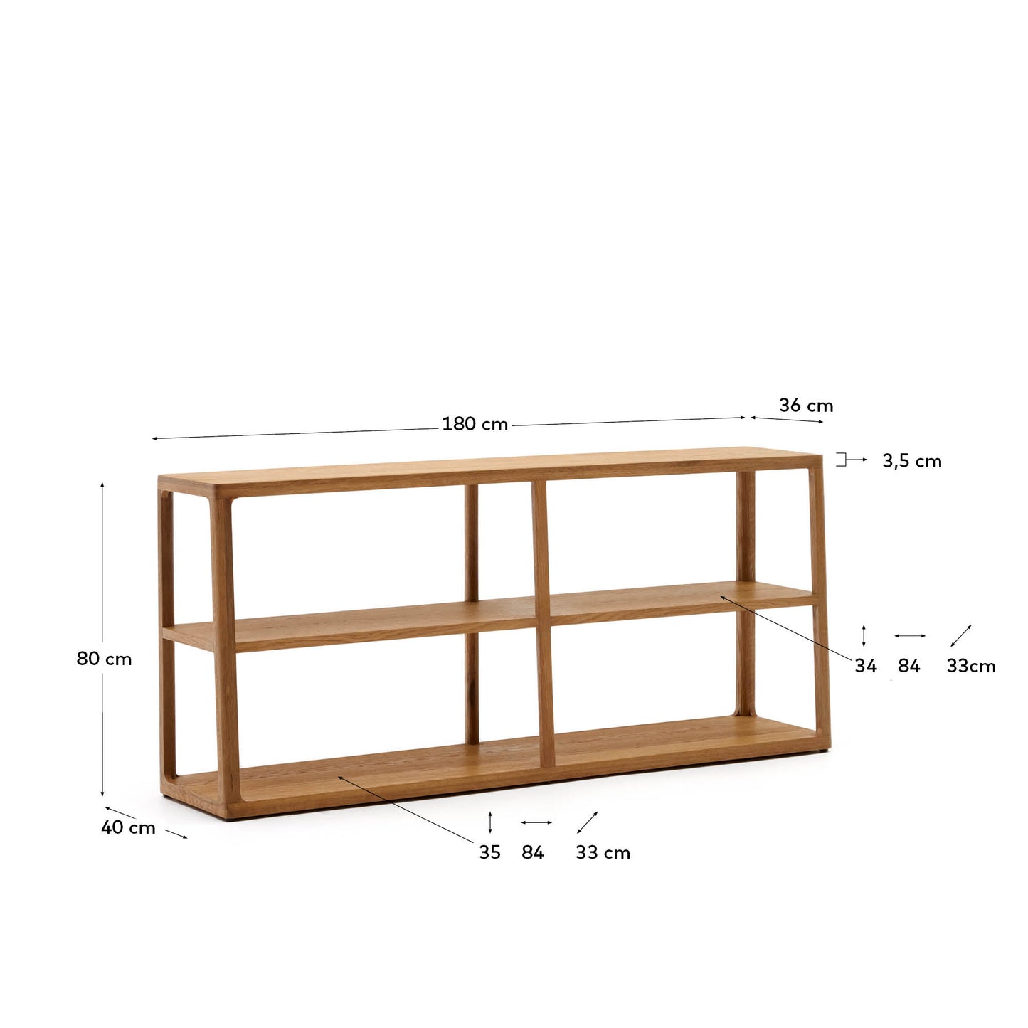 Kave Home Maymai kast 180x81 cm naturel eiken