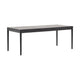 Kave Home Lenon eettafel uitschuifbaar rechthoek 200x90 cm Black