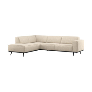 WOOOD Statement hoekbank links Beige Melange