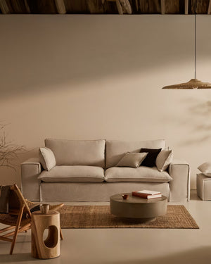 Kave Home Anarela voetenbank Iboni Beige