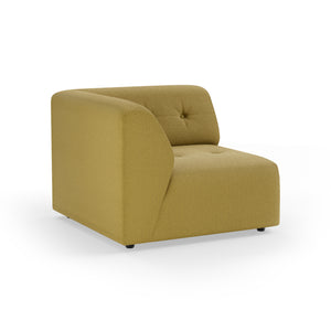 HKliving Vint bank left Linen Burnt Ochre