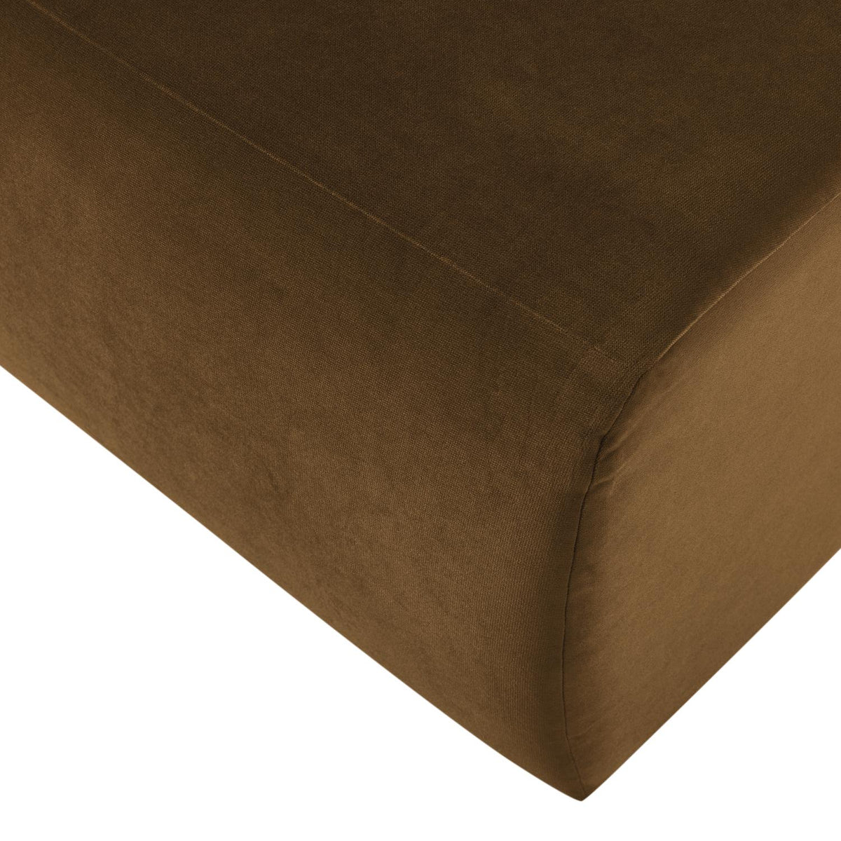 WOOOD Mojo Base eetkamerbank 84 cm met rugleuning velvet Honinggeel