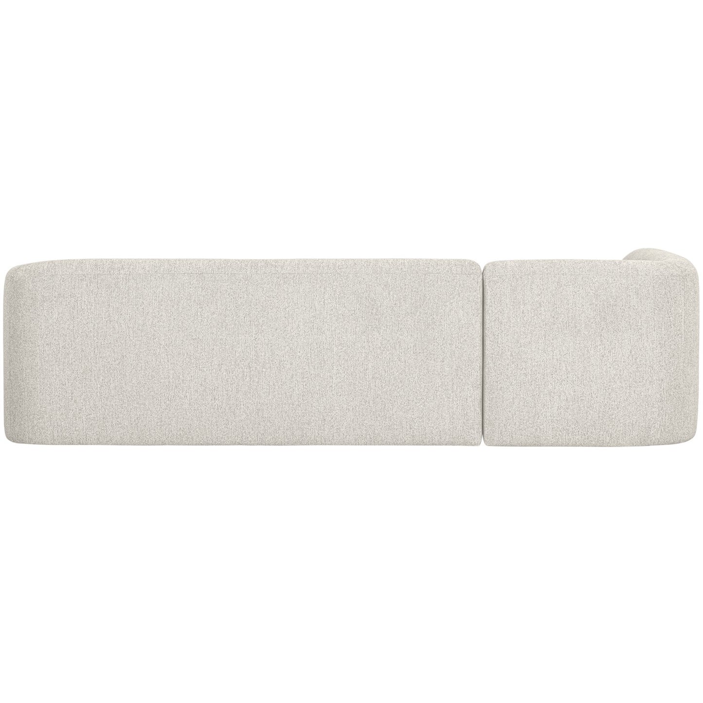 WOOOD Sloping hoekbank links Pearl Melange
