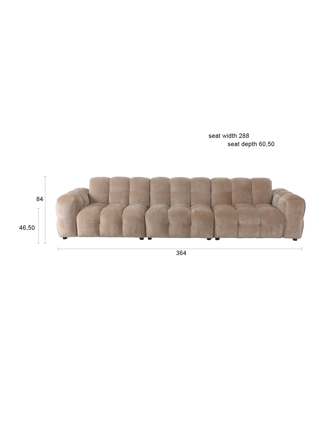 Dutchbone Hackman Seater bank Beige