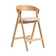 Kave Home Godia barkruk H65 chenille Grey/Beige