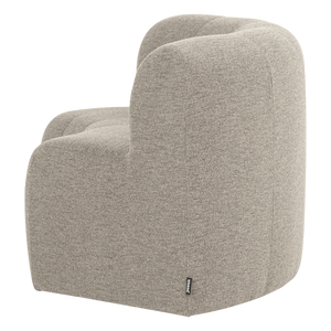 WOOOD Mojo Base eetbank halfronde hoek rugleuning bouclé Beige
