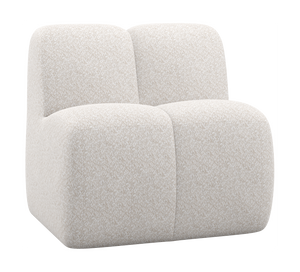 WOOOD Mojo eetbank 84 cm met rugleuning Wollig Ecru