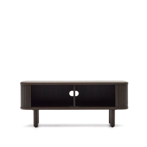 Kave Home Mailen tv-meubel met 2 deuren essen donkere afwerking 120 x 50 cm