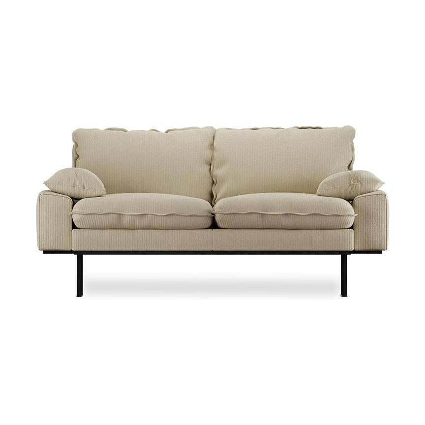 HKliving Retro 2-zitsbank Corduroy Rib Hay
