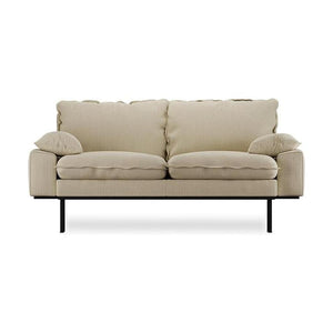 HKliving Retro 2-zitsbank Corduroy Rib Hay